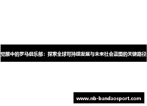 觉醒中的罗马俱乐部：探索全球可持续发展与未来社会蓝图的关键路径